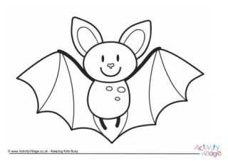 Bat Colouring Pages 320x226 Bat Colouring Pages