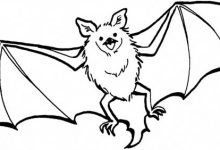 Bat Coloring Pages 220x150 Bat Coloring Pages