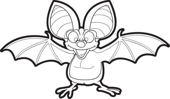 Free Printable Cartoon Bat Coloring Page For Kids Bats 550x320 Free Printable Cartoon Bat Coloring Page For Kids Bats