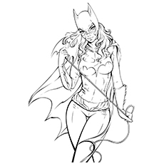 Bat Girl Coloring Pages