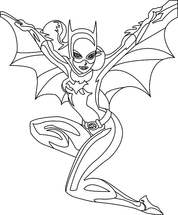 Batgirl Coloring Pages 600x724 Batgirl Coloring Pages