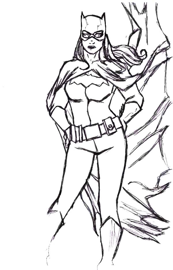 Awesome Batgirl Coloring Pages Best Place To Color 600x934 Awesome Batgirl Coloring Pages Best Place To Color