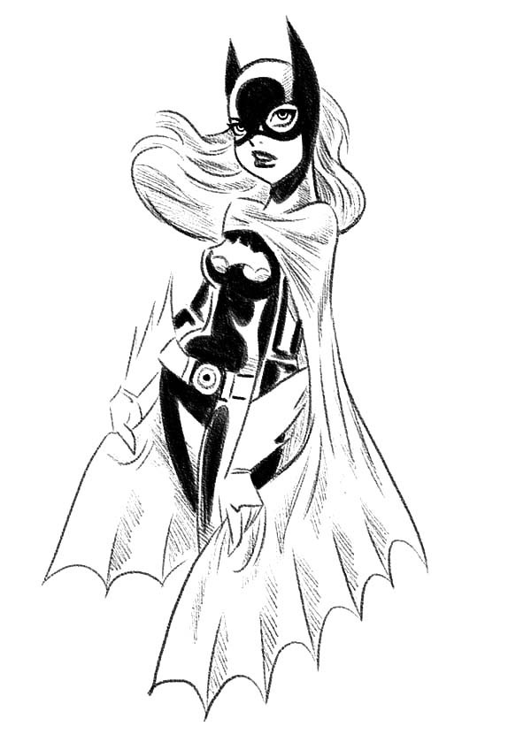 Beautiful Batgirl Coloring Pages Best Place To Color 600x848 Beautiful Batgirl Coloring Pages Best Place To Color