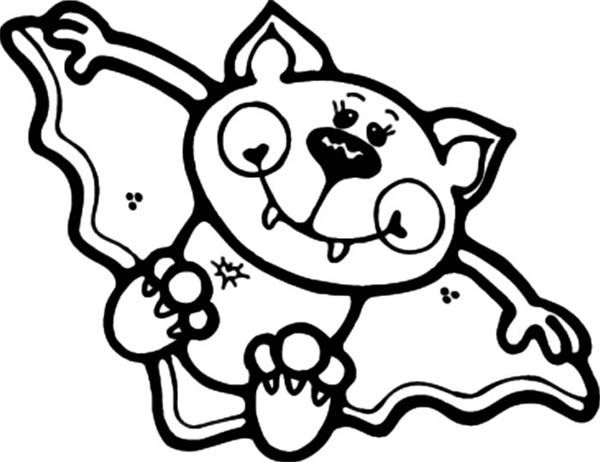 600x462 Bats, Cute Little Bats Coloring Page Coloring 4 Kids