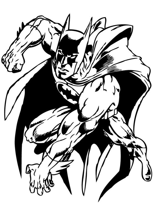 Color This Batman Coloring Page. More Free Coloring Sheets 607x850 Color This Batman Coloring Page. More Free Coloring Sheets