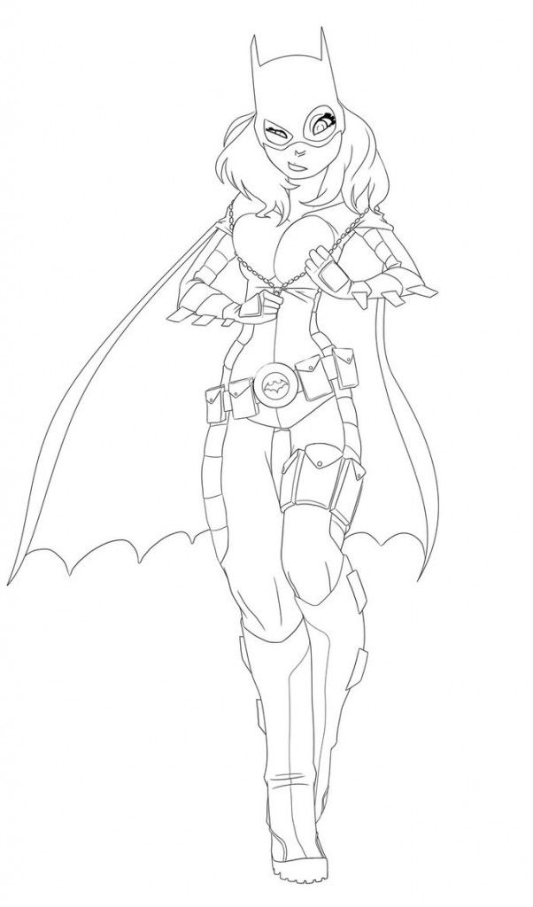 Free Printable Batgirl Coloring Pages For Kids Bocetos 602x1024 Free Printable Batgirl Coloring Pages For Kids Bocetos