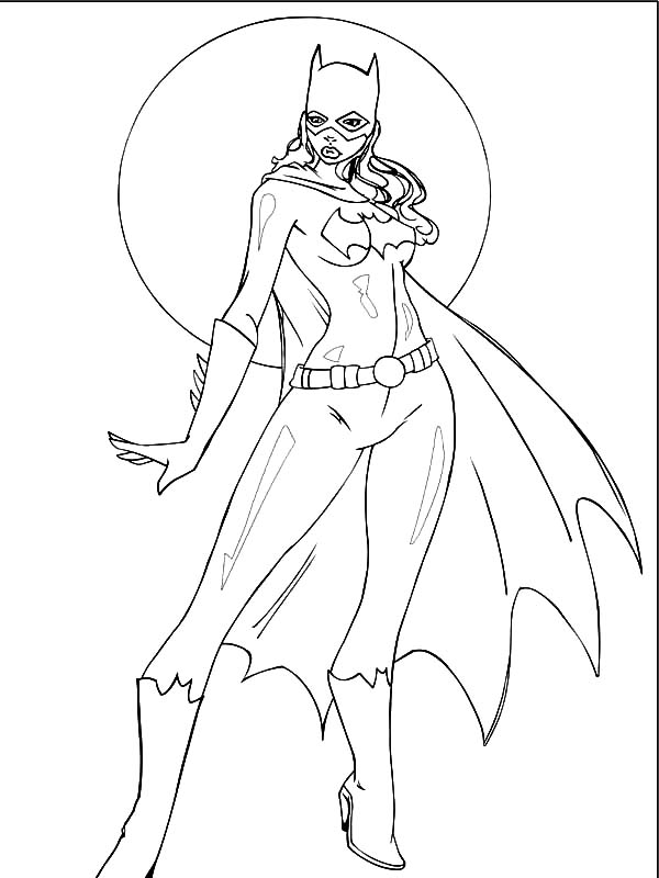 Batgirl Coloring Page Drawings 600x800 Batgirl Coloring Page Drawings