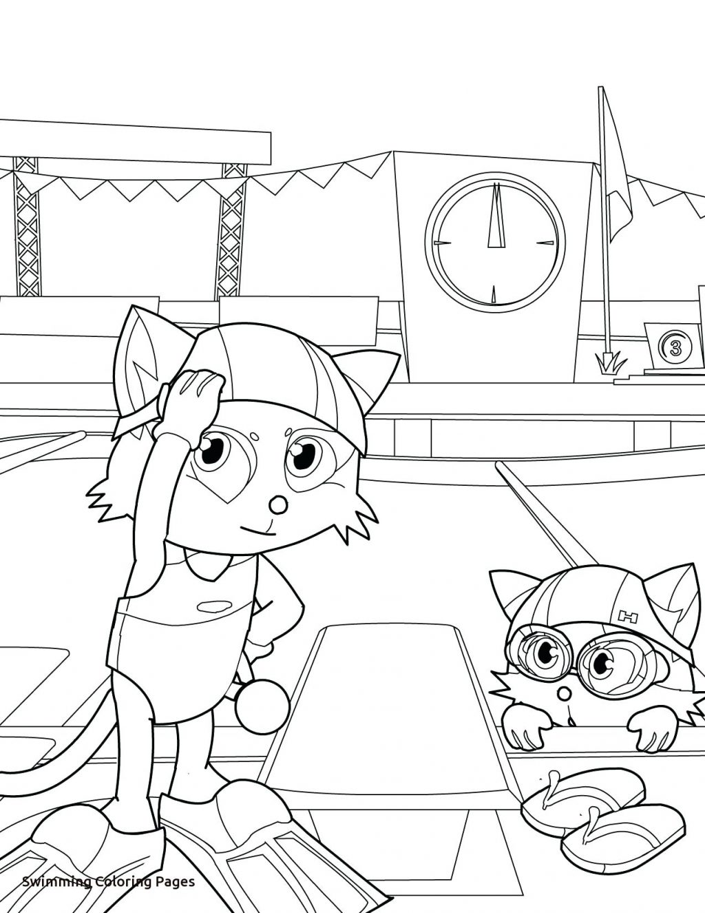 Coloring Page ~ Swimming Coloring Pages Page With Free Pool 1024x1325 Coloring Page ~ Swimming Coloring Pages Page With Free Pool