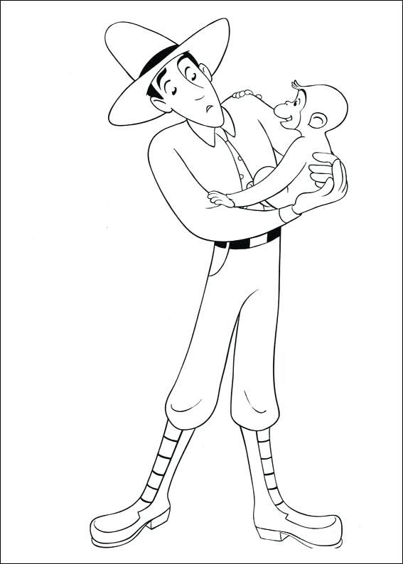 567x794 Coloring Pages Curious George Bathtub Fun Coloring Page Curious