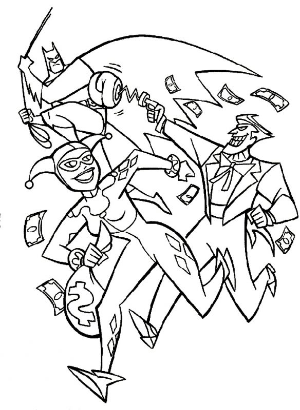 Batman And Joker Coloring Pages Getcoloringpages Coloring Pages 584x800 Batman And Joker Coloring Pages Getcoloringpages Coloring Pages