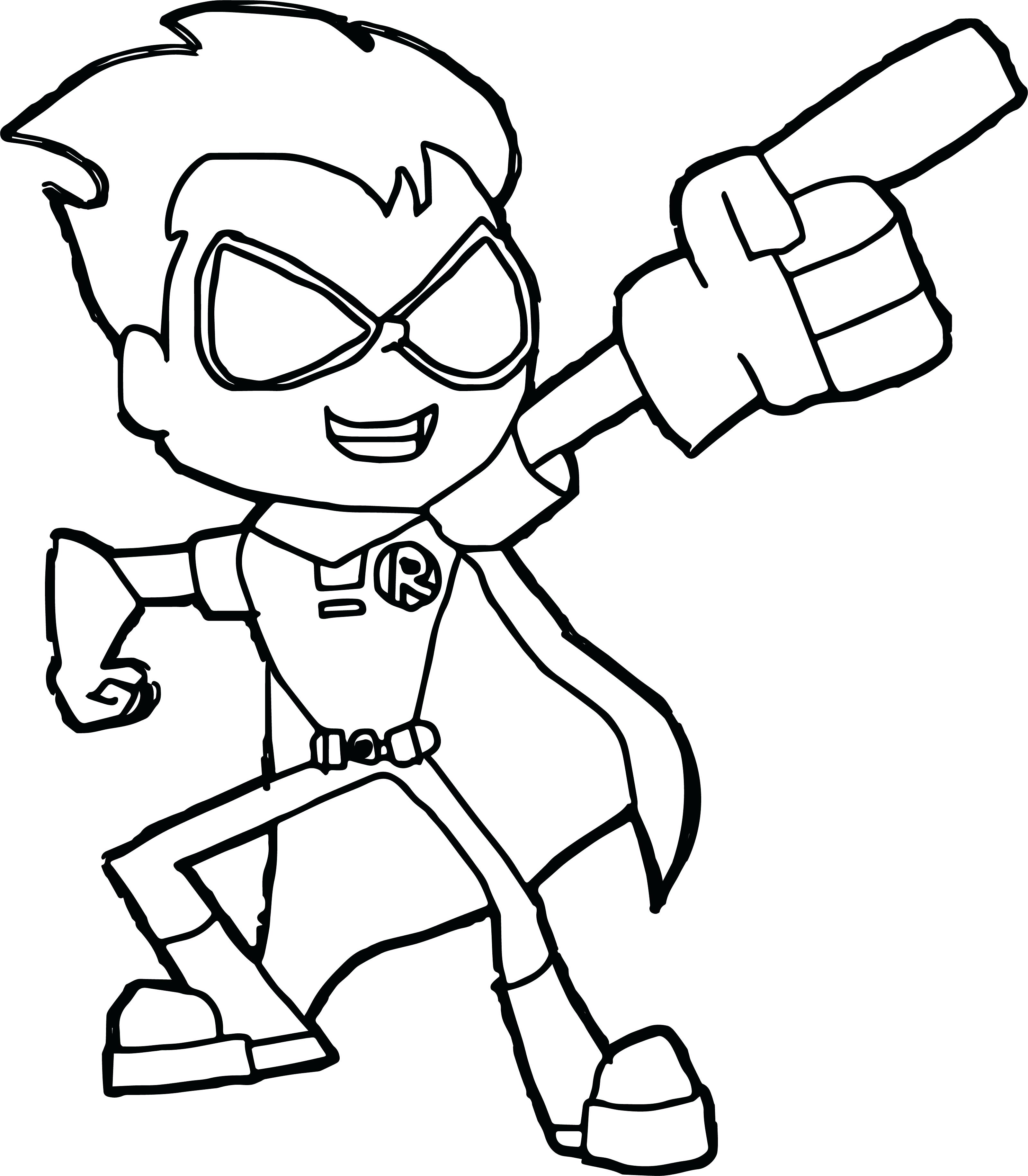 3199x3660 Robin Coloring Page From Teen Titans Go Pages Batman And Pdf