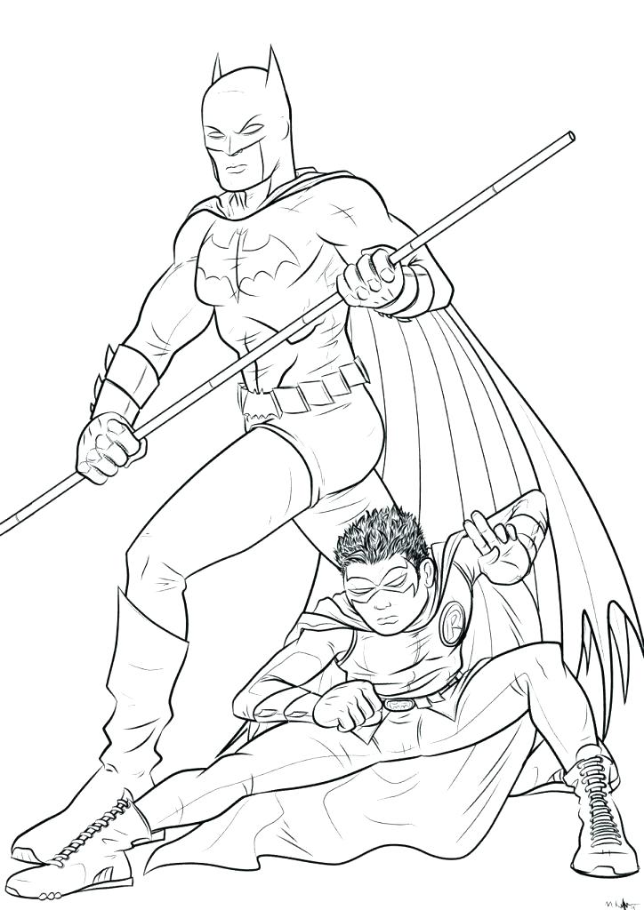 724x1024 Robin Coloring Pages Batman And Robin Coloring Pages