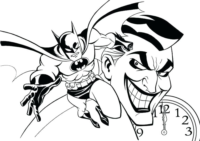 Batman And Robin Printable Coloring Pages