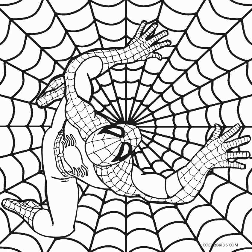 842x841 Printable Spiderman Coloring Pages For Kids Cool2bkids Comic