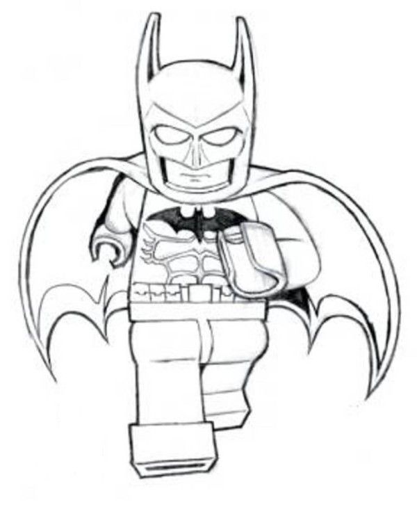 Lego Batman Coloring Pages To Print 600x729 Lego Batman Coloring Pages To Print