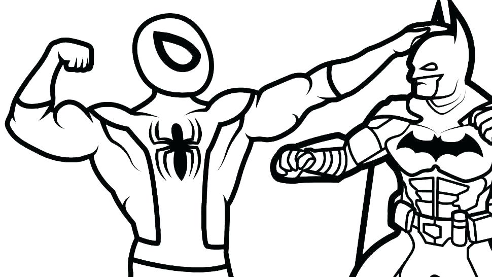 970x546 Batman Coloring Page