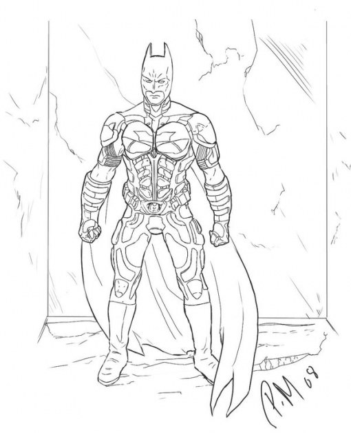 Dark Knight Batman Coloring Pages 510x628 Dark Knight Batman Coloring Pages