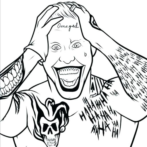 Joker Coloring Pages Batman Joker Coloring Pages For Suicide Squad 512x512 Joker Coloring Pages Batman Joker Coloring Pages For Suicide Squad