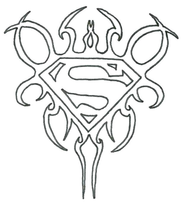 618x699 Superman Logo Coloring Page Batman Logo Coloring Sheet Superman