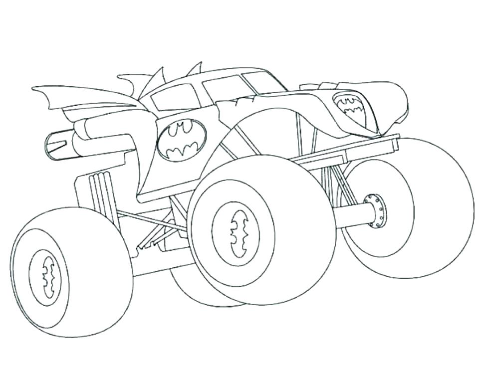 Batman Monster Truck Coloring Pages at GetColorings.com | Free ...