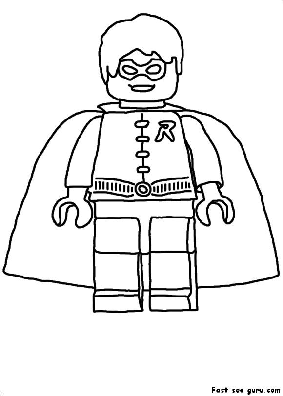 Printable Lego Batman Robin Coloring In Sheet Colouring Pages 580x812 Printable Lego Batman Robin Coloring In Sheet Colouring Pages