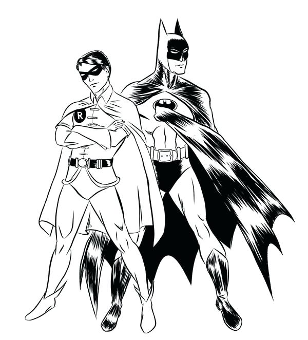 Robin Coloring Page Robin Bird Coloring Page Super Batman Robin 600x662 Robin Coloring Page Robin Bird Coloring Page Super Batman Robin