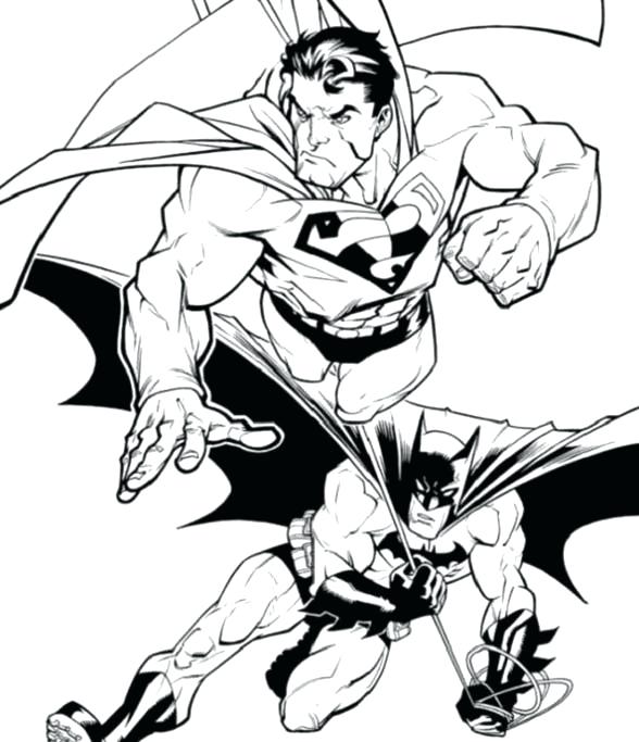 588x683 Coloring Pages Superman Batman And Superman Coloring Pages Item