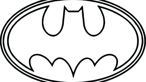 585x329 Batman Symbol Coloring Page Batman Symbol Coloring Page Batman