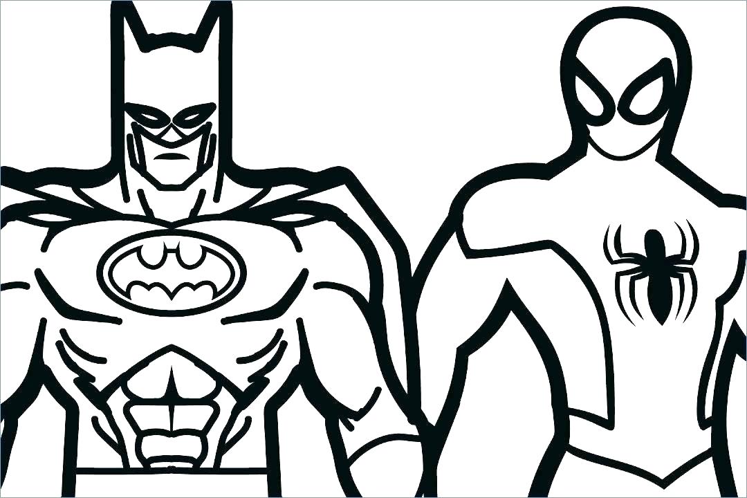 1080x720 Batman Cartoon Coloring Pages Batman Superheroes Coloring Page