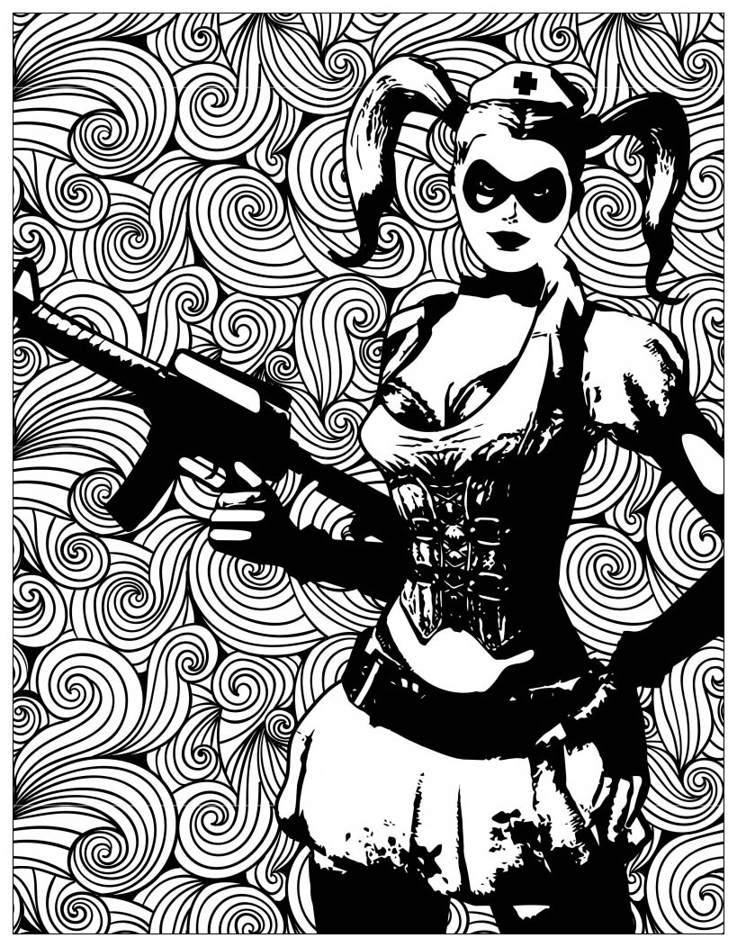 Batman Villains Harley Quinn 819x1052 Batman Villains Harley Quinn
