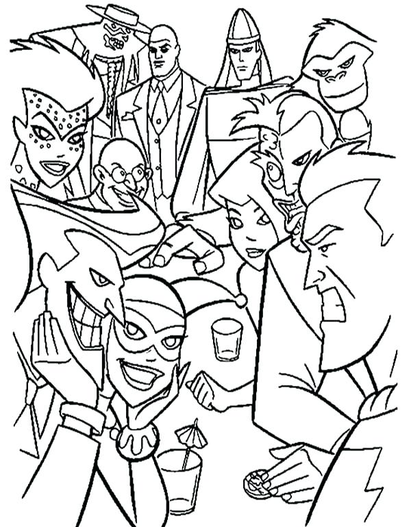 Super Villains Coloring Pages Batman Vs Villains In Super Hero 600x770 Super Villains Coloring Pages Batman Vs Villains In Super Hero