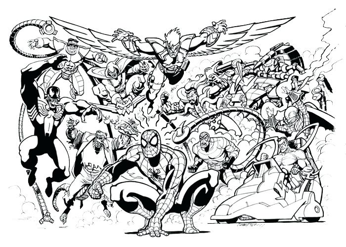 Batman Villains Coloring Pages 700x500 Batman Villains Coloring Pages