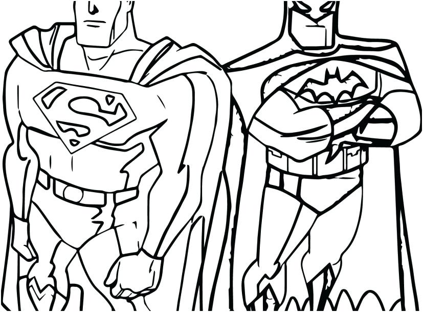 Batman Superman Coloring Pages Batman Superman Coloring Pages 827x609 Batman Superman Coloring Pages Batman Superman Coloring Pages
