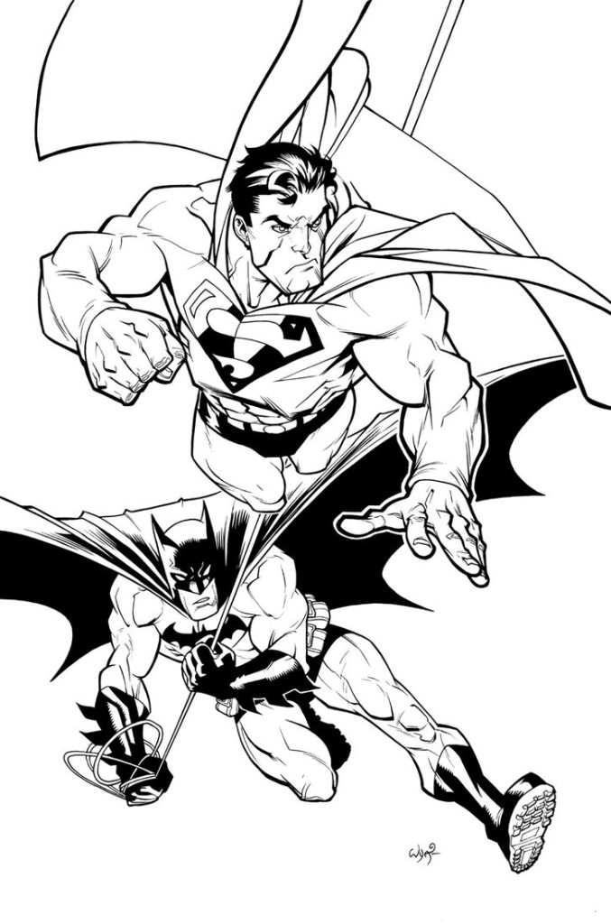 Superman And Batman Coloring Pages 677x1024 Superman And Batman Coloring Pages