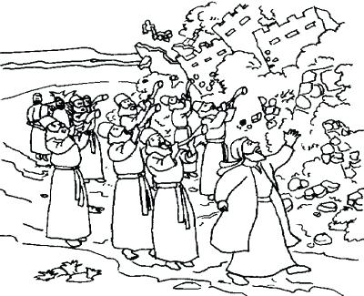 Battle Of Jericho Coloring Page