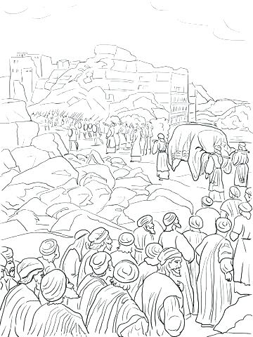 Battle Of Jericho Coloring Page at GetColorings.com | Free printable ...