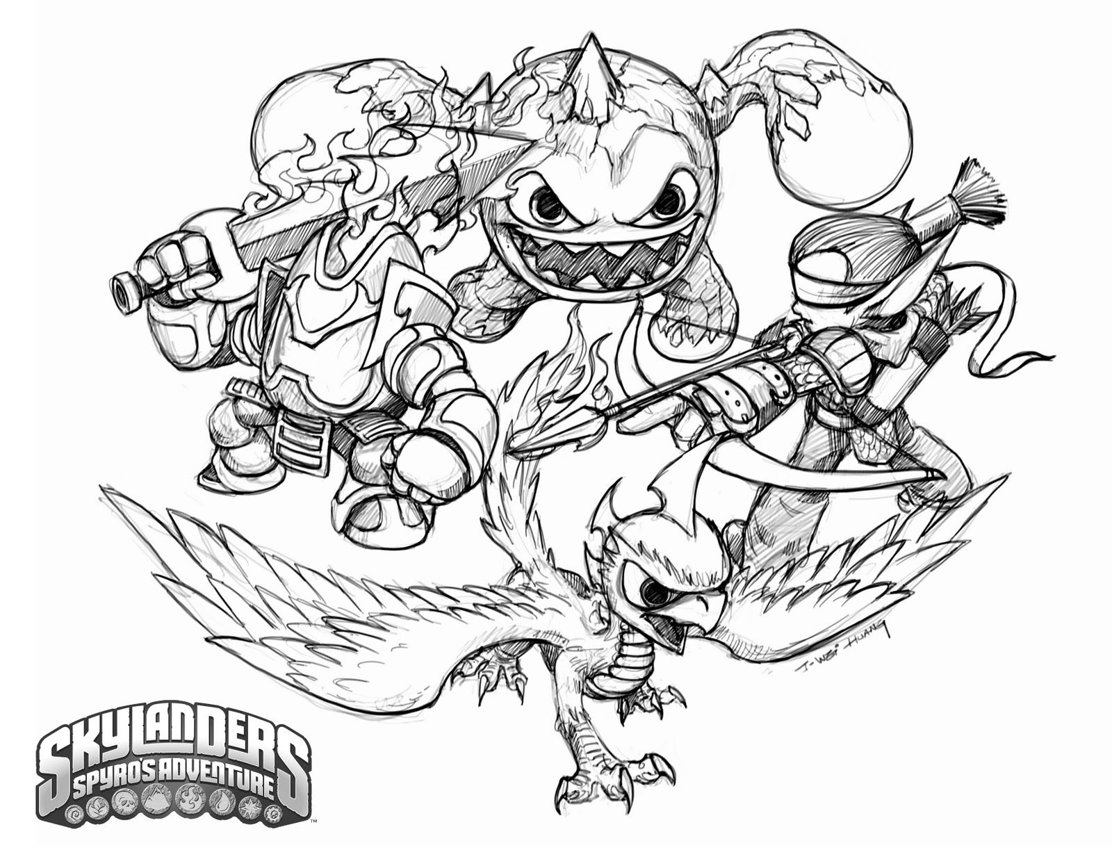 Show Me More Skylander Colouring Pages Ace's 8th Birthday 1600x1236 Show Me More Skylander Colouring Pages Ace's 8th Birthday