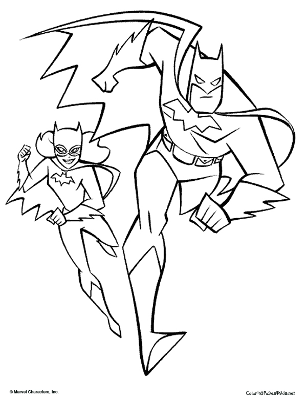 600x779 Batman Batgirl Coloring Pages Bgcentrum