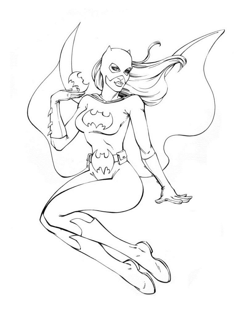 792x1008 20 Inspirational Batgirl Coloring Pages Logo And Design Ideas