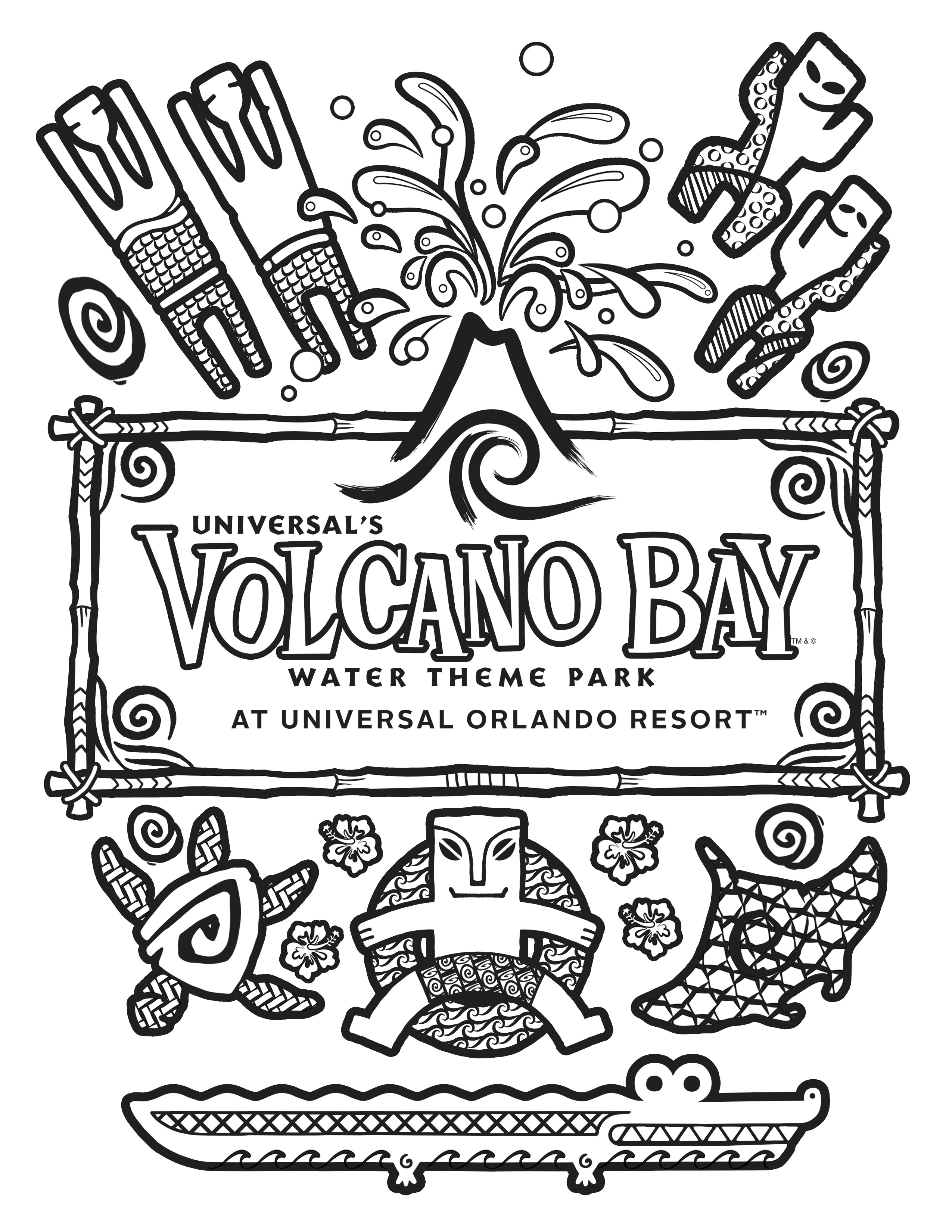 Universal Orlando Close Up Coloring Pages For Universal'S 2550x3300 Universal Orlando Close Up Coloring Pages For Universal'S
