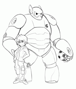 255x300 Big Hero 6 Coloring Pages
