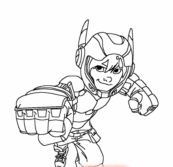 600x579 Desenhos Para Pintar Big Hero 6 10 Atividades De