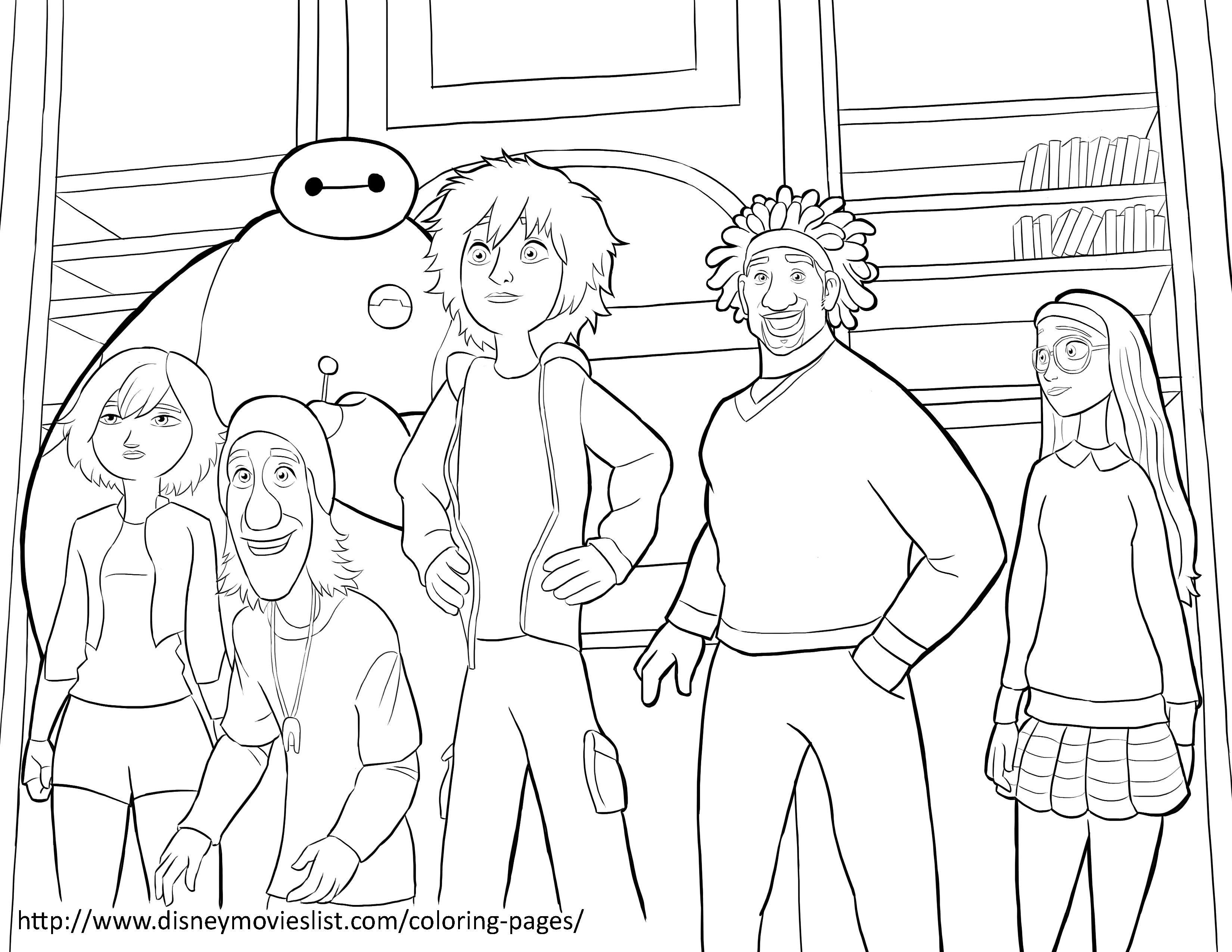 3300x2550 Disney's Big Hero 6big Hero 6 Team Coloring Page Big Hero 6