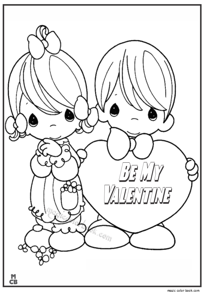 685x975 Valentine Day Coloring Pages