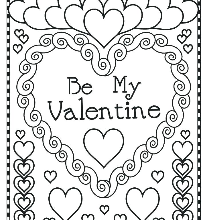 716x768 Valentines Coloring Pages Be My Valentine Coloring Pages Valentine