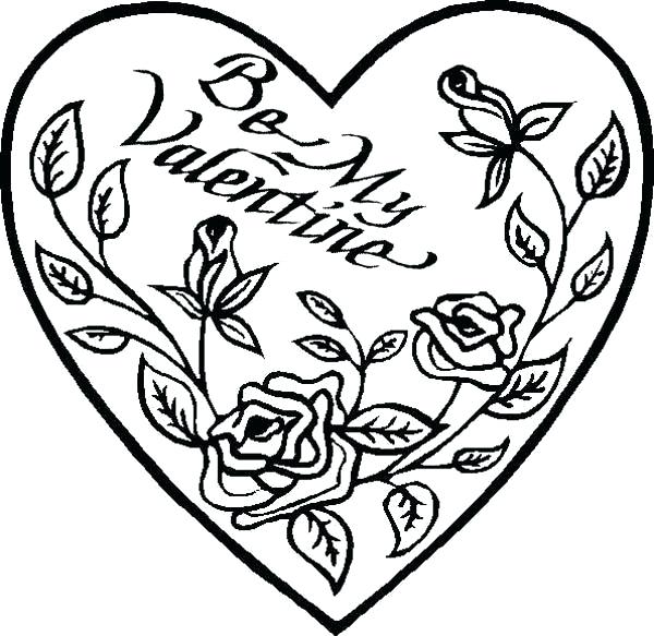 Be My Valentine Coloring Pages at GetColorings.com | Free printable ...