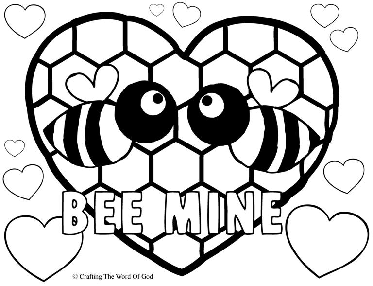 768x588 Be Mine Coloring Pages