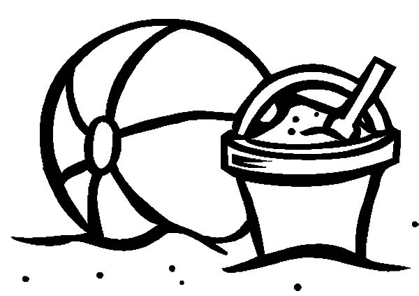 Beach Ball Coloring Page