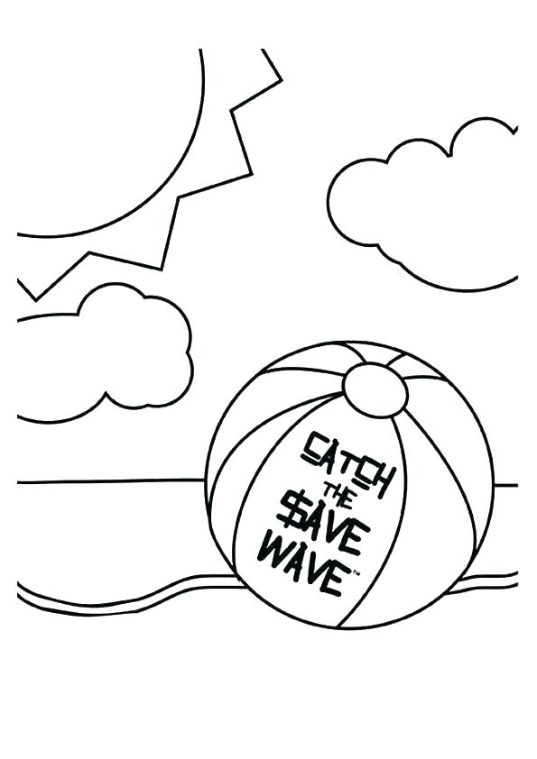 595x842 Island Coloring Pages Beach Ball Coloring Page Beach Ball Coloring