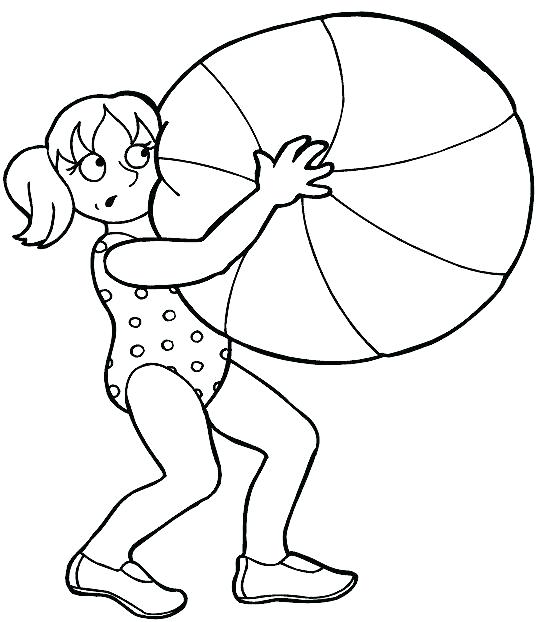 Ball Coloring Pages Beach Ball Coloring Pages Printable Girl 545x622 Ball Coloring Pages Beach Ball Coloring Pages Printable Girl